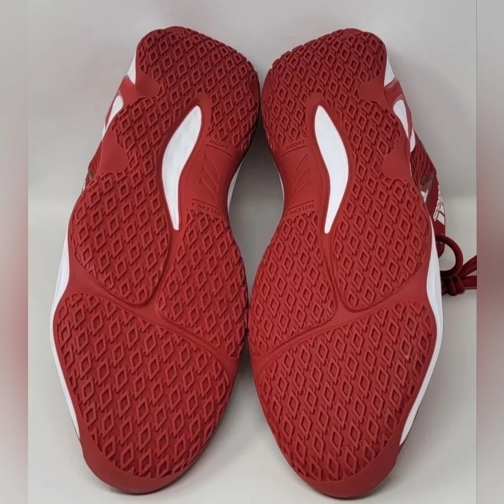 Adidas Exhibit A Sample Mens Size 12.5 Mid Basketball Shoes Red White GW7934 New